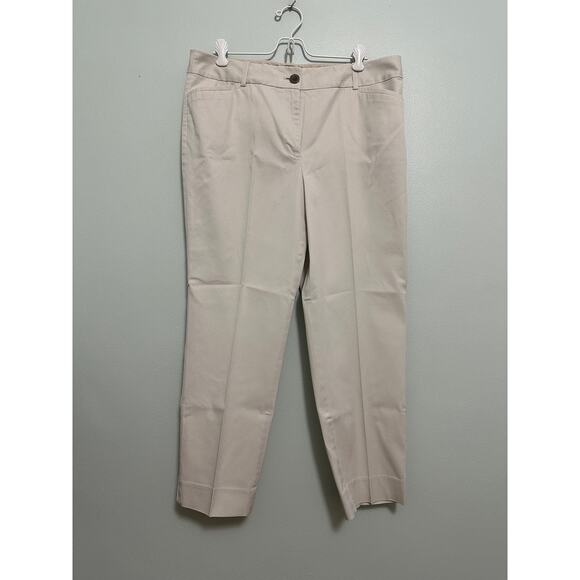 Talbots khaki the perfect crop pants size 10 - Picture 2 of 8